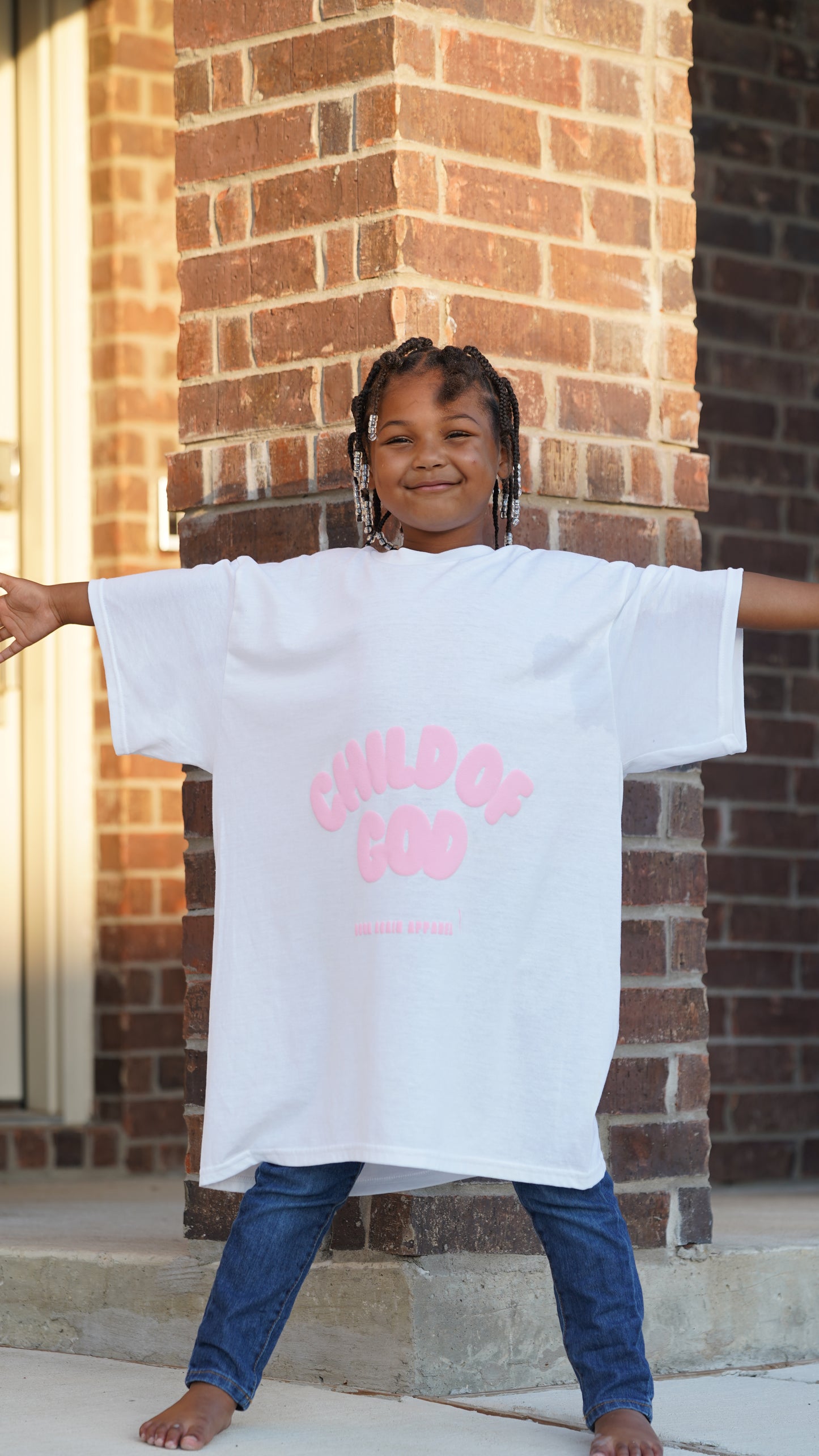 Child Of God Tee Pink